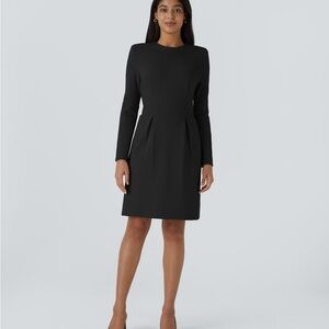 HALARA Black Stretchy Mini Work Dress